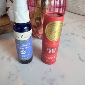 YOUNG LIVING ESSENTIAL OIL BUNDLE OF 2 BRAND NEW SEALED BREATH AGAIN & LAVADERM